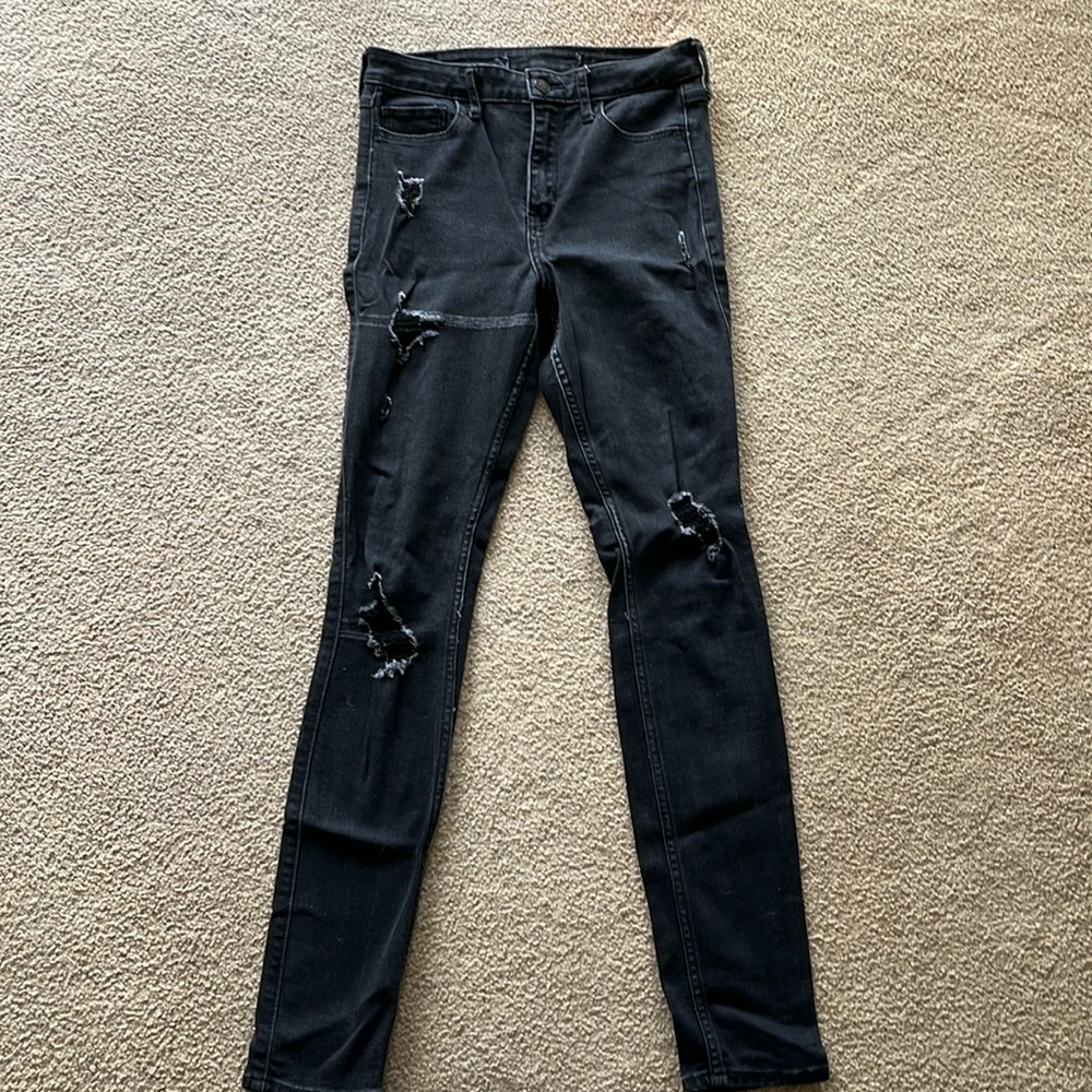 Hollister black skinny jeans